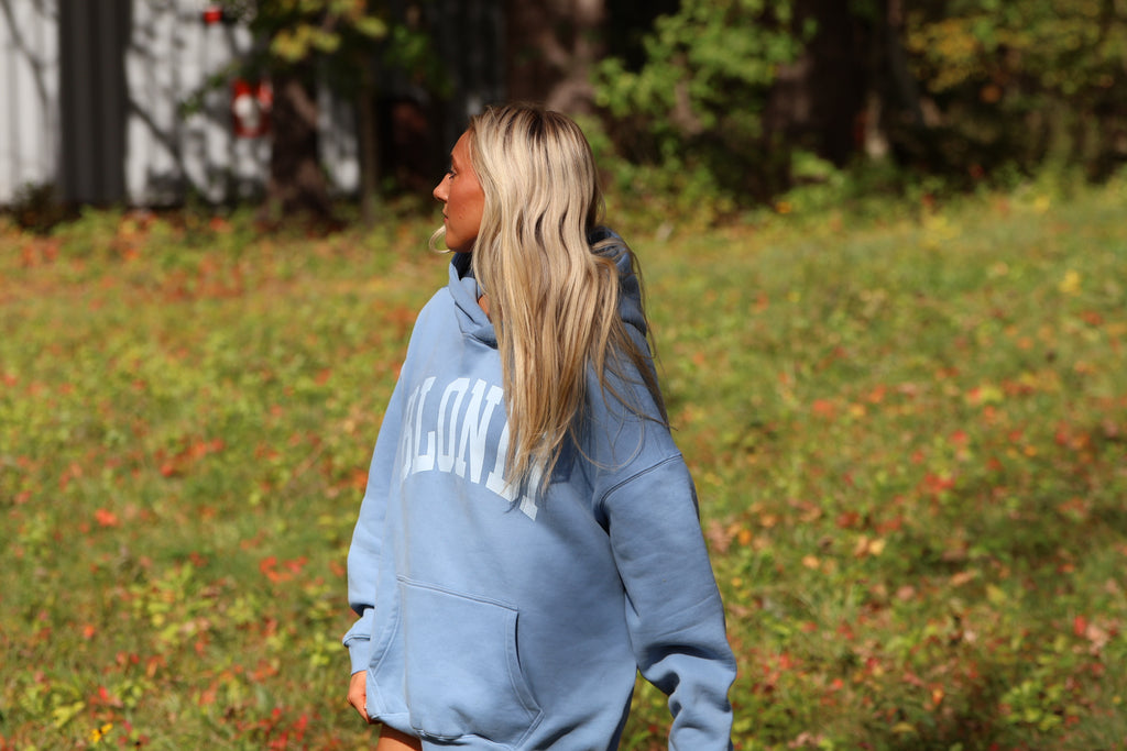 Blue Varsity Hoodie